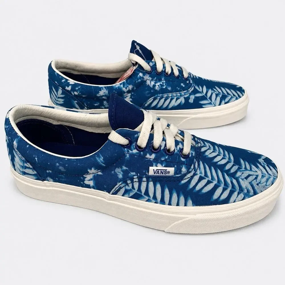 Vans Era Solar Floral True Blue Checkerboard Sneakers Women’s 8.5 Men’s 7 NWT